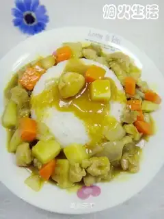 Chicken-legged potato curry