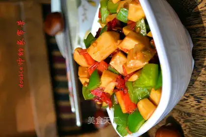 Hot apricot mushrooms