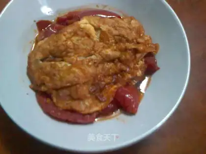 Shrimp and tomato eggs