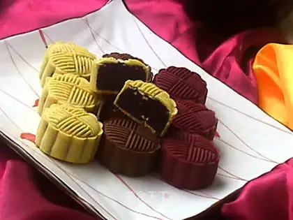 The potato peach moon cake