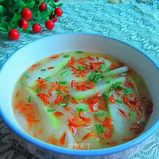 Shrimp melon soup