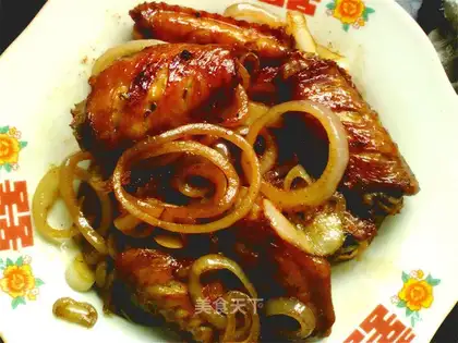 Onion chicken wings