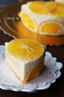 Orange mousse cake