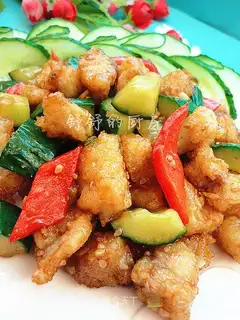 The cucumbers burst the bass