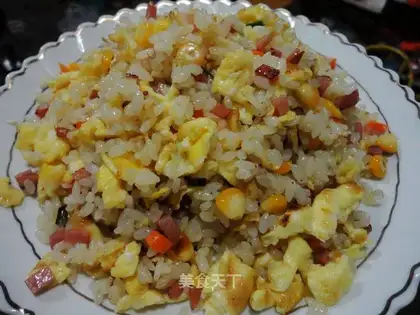 Tasty egg fried rice
