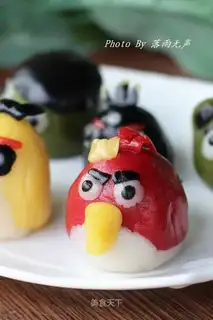Angry little bird riceballs