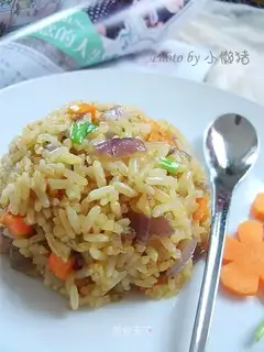 Carrot onion fried rice