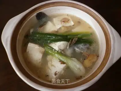 Crab tiger stew, tofu