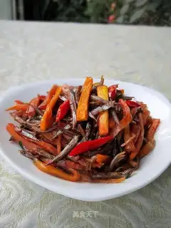 Red fries, bluefish