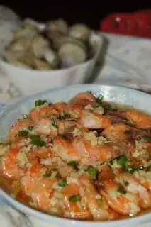 Garlic on back shrimp