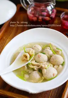 A chicken soup