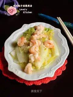 Garlic shrimp doll food