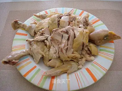 A chicken with onions