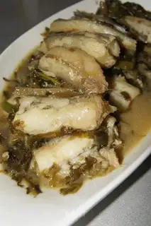 Snowbread and shrimp