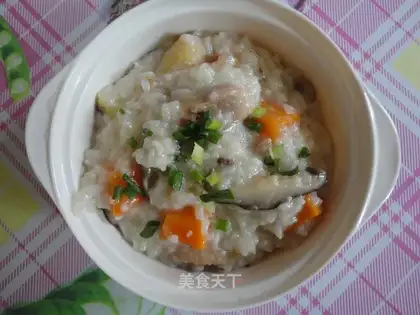 Carrot mushroom congee