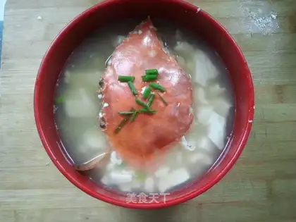 Crab tofu soup