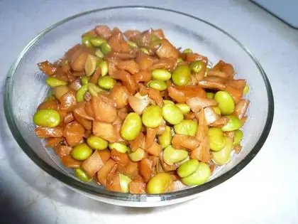 radish and soy sauce