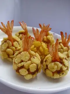 Precious corn shrimp balls
