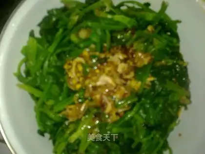 Garlic spinach
