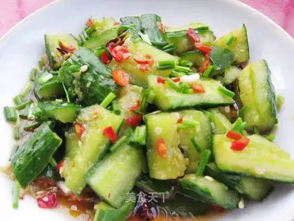 Scrap the cucumber
