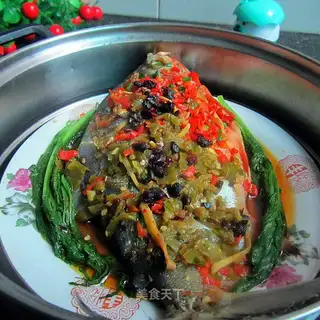 Twin pepper steam fish