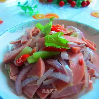 Onions and ham