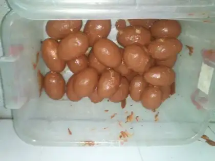 Homemade duck eggs