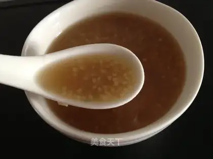 Red sugar rice congee