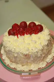 A flower birthday cake