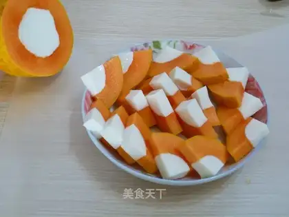 Cucumber coconut pudding