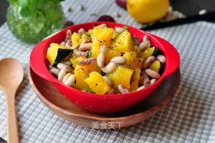 Pumpkin bean salad