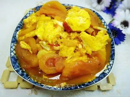 Tomato fried eggs