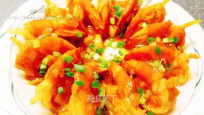 Cheese juice with shrimp