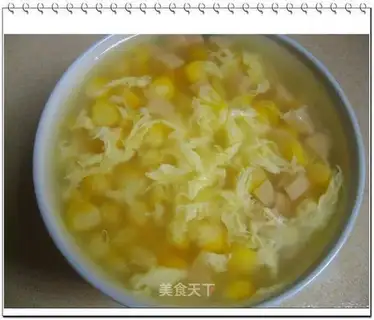 Simple version of corn soup