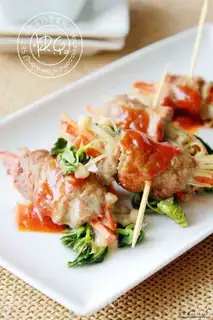 Beef and vegetable rolls