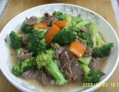 stir-fried beef with broccoli