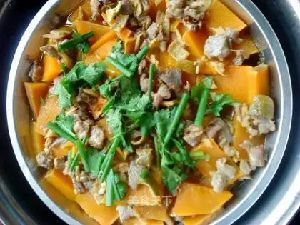 steamed pumpkin