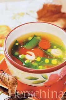 Pea and shrimp soup