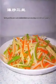 stir-fry three shredded silk