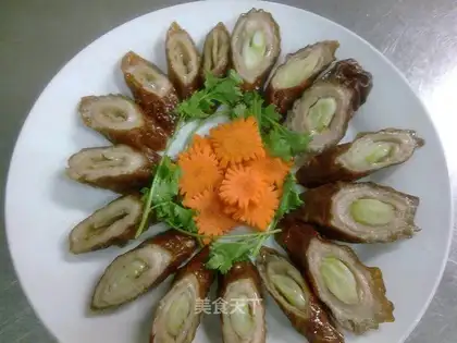 Crispy sausage with onion flavor