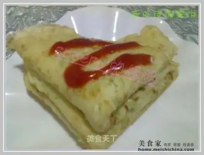 Watermelon peel egg cake