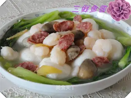 Fish balls with three delicacies