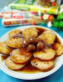 Honey glutinous rice lotus root