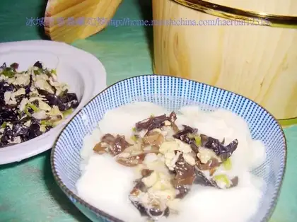 Homemade Northeast tofu flower