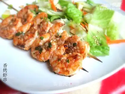 Grilled shrimp skewers