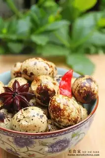 Marinated quail eggs