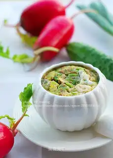 Egg shrimp sauce
