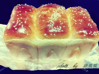 Milk and sesame toast