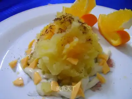 Orange mashed salad