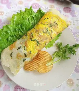 Onion egg pancakes